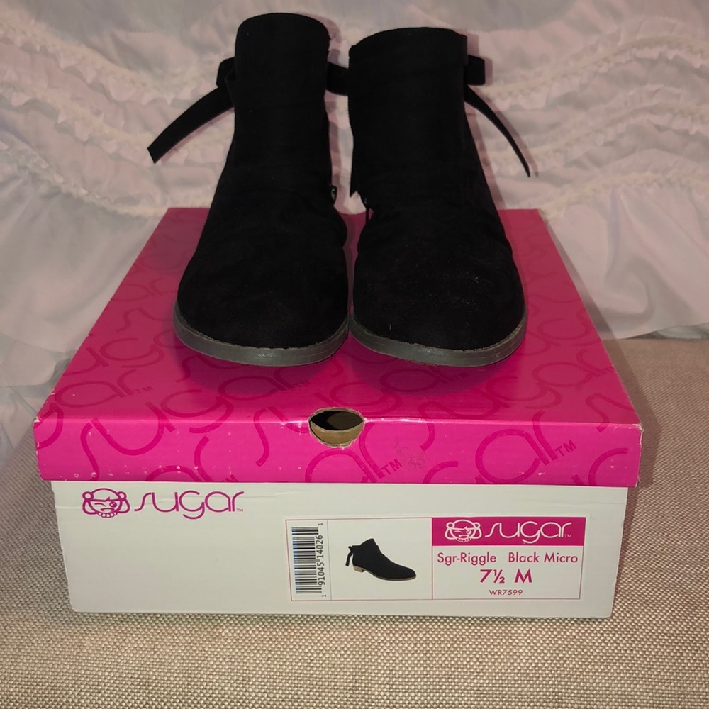 Sugar Brand Riggle Black Booties